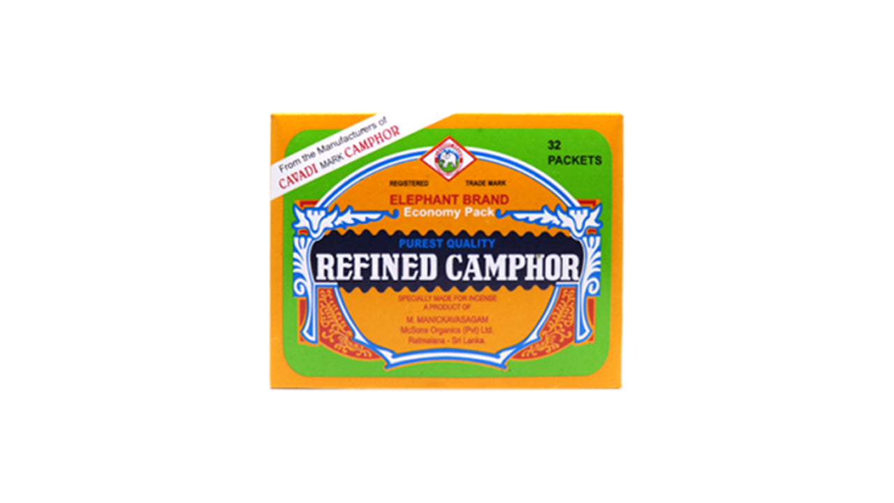 Cavadi Mark Camphor Refined Camphor 105 Tablets (Elephant Carton)