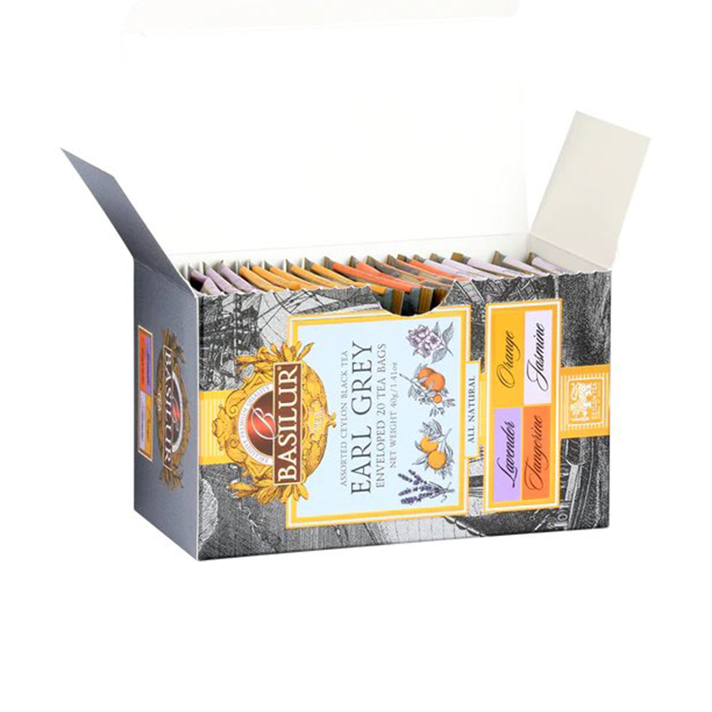 Basilur Earl Grey Collection (40g) 20 torebek herbaty