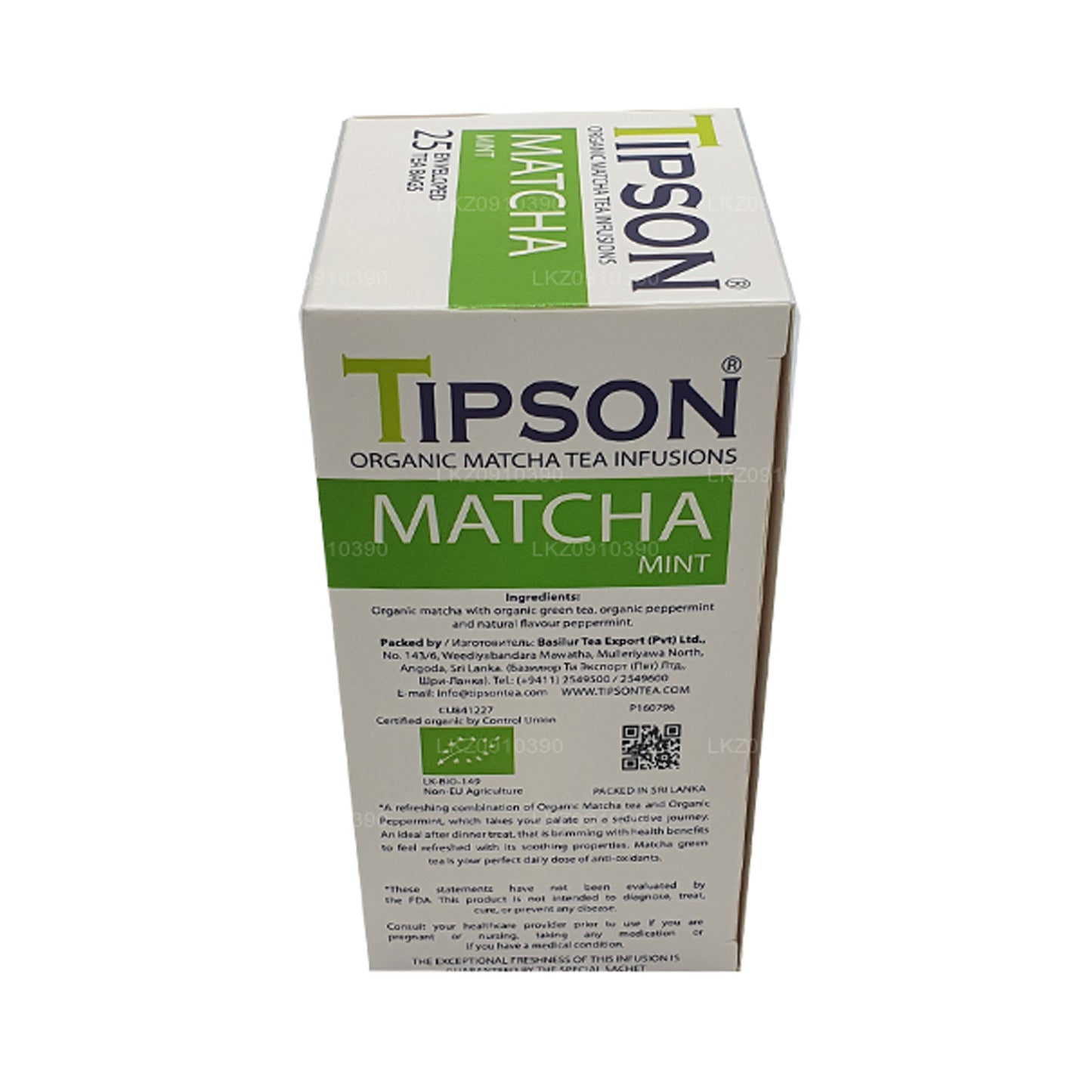 Herbata Tipson Organiczna Matcha i Mięta (37.5g)