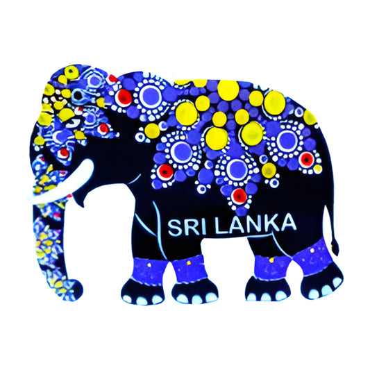 Sri Lanka Tradycyjny magnes na lodówkę słonia Kandy