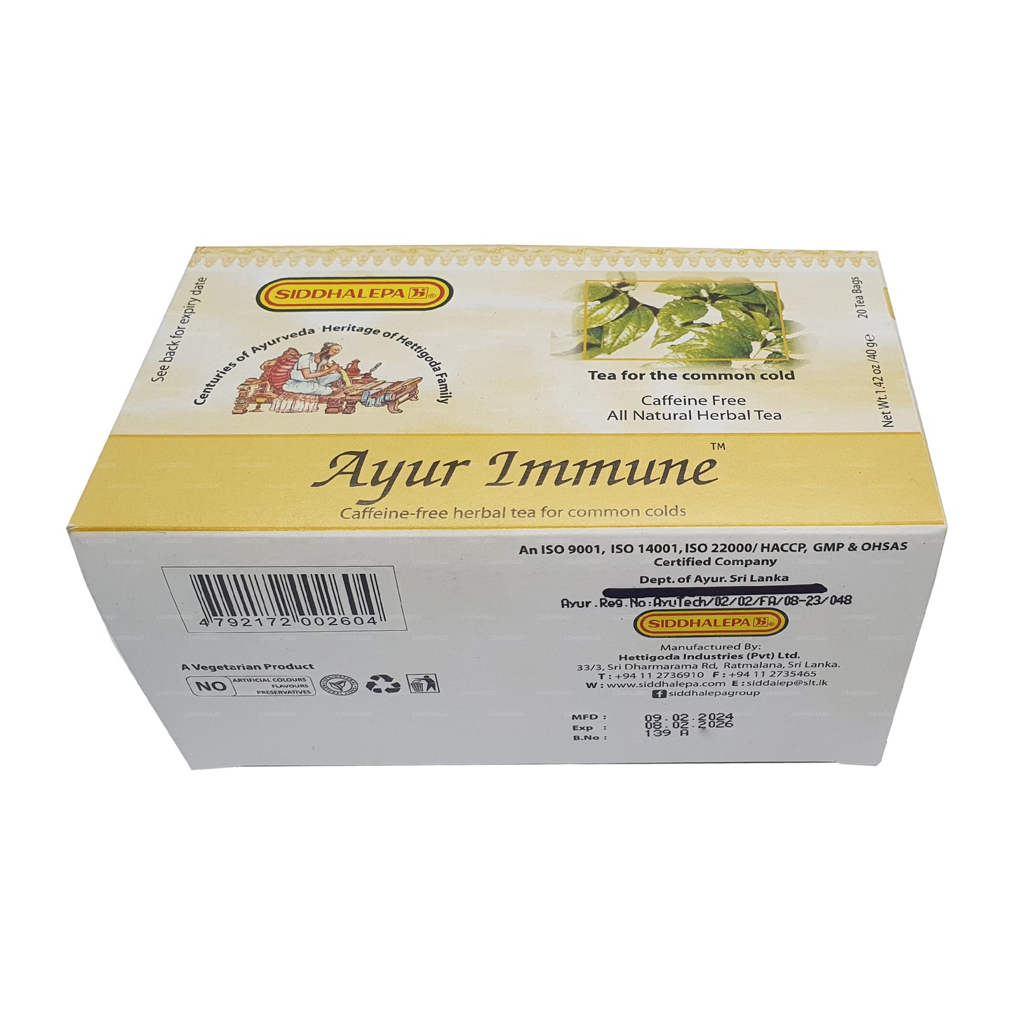 Siddhalepa Ayur Herbata immunologiczna (40g)