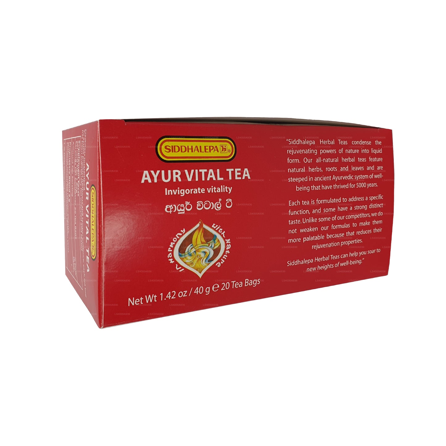 Siddhalepa Ayur Vital Tea (40g) 20 torebek