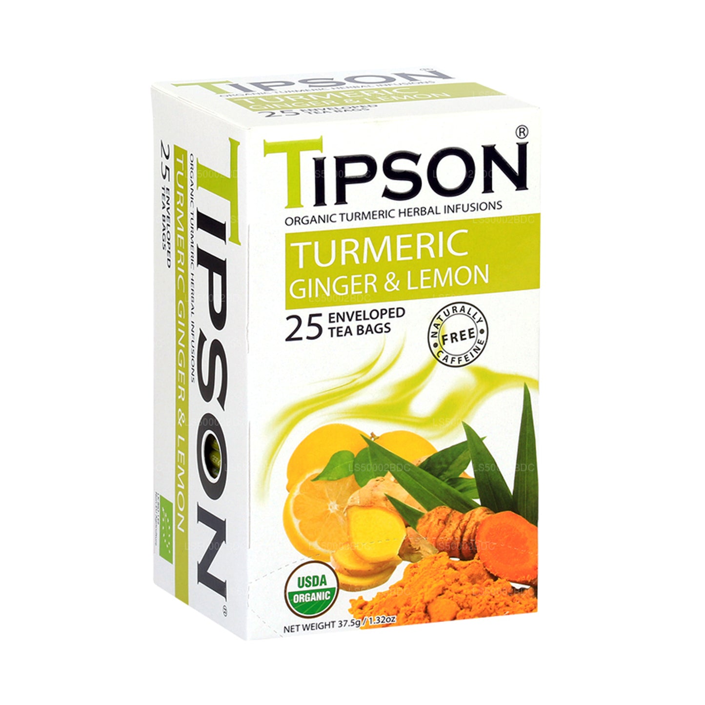 Tipson Tea Organiczna Kurkuma Imbir i Cytryna (37.5g)