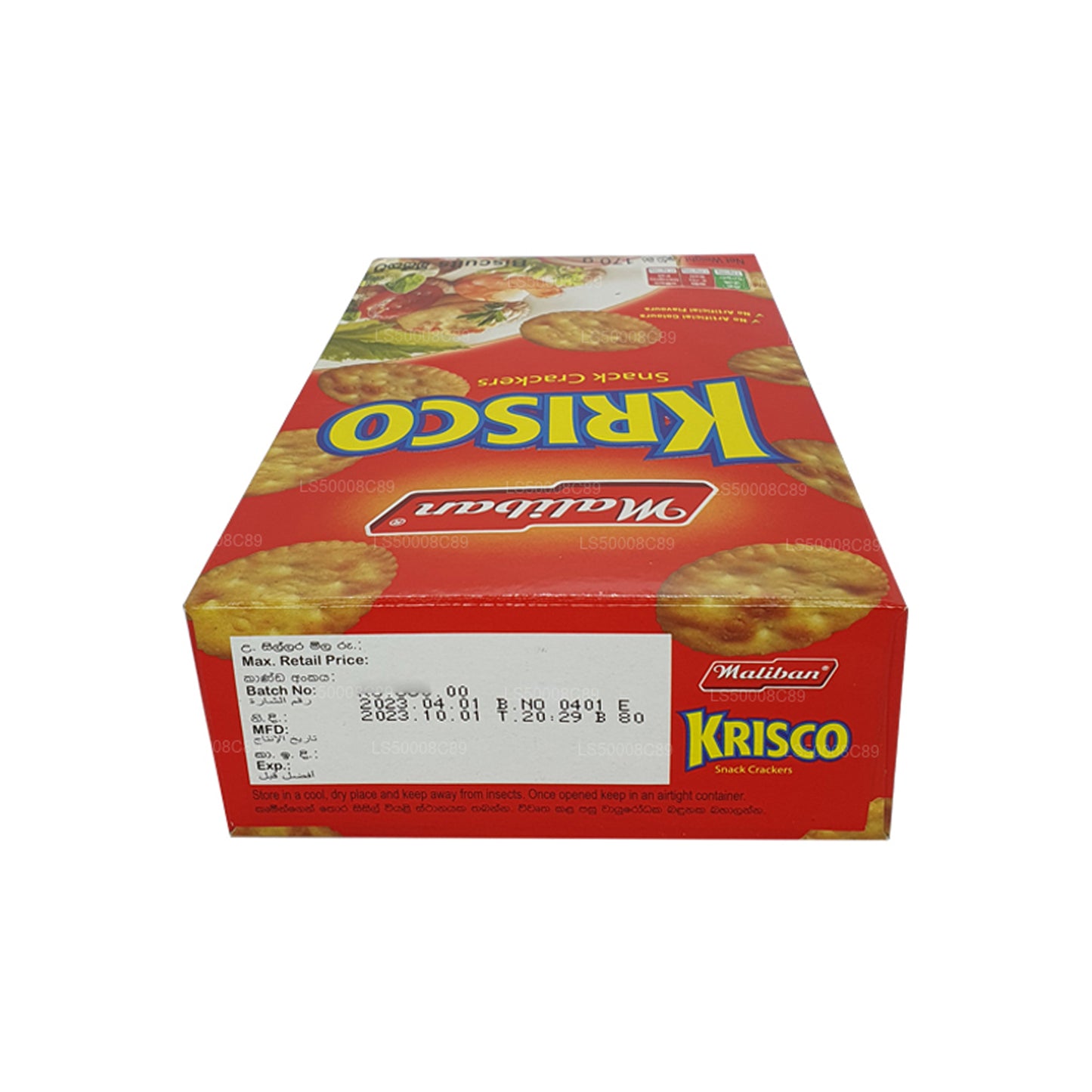 Maliban Krisco Snack Crackers Herbatniki (170g)