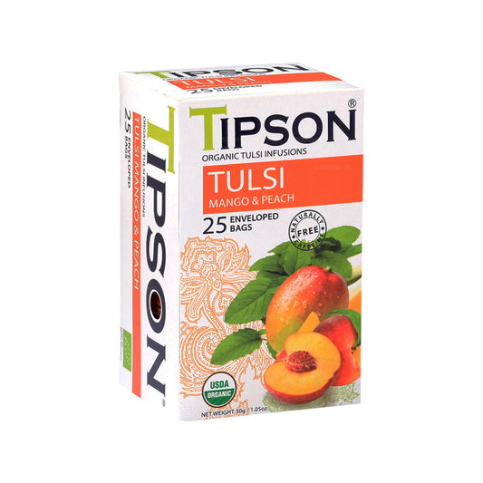 Tipson Herbata Organiczna Tulsi Z Mango Brzoskwinia (30g)