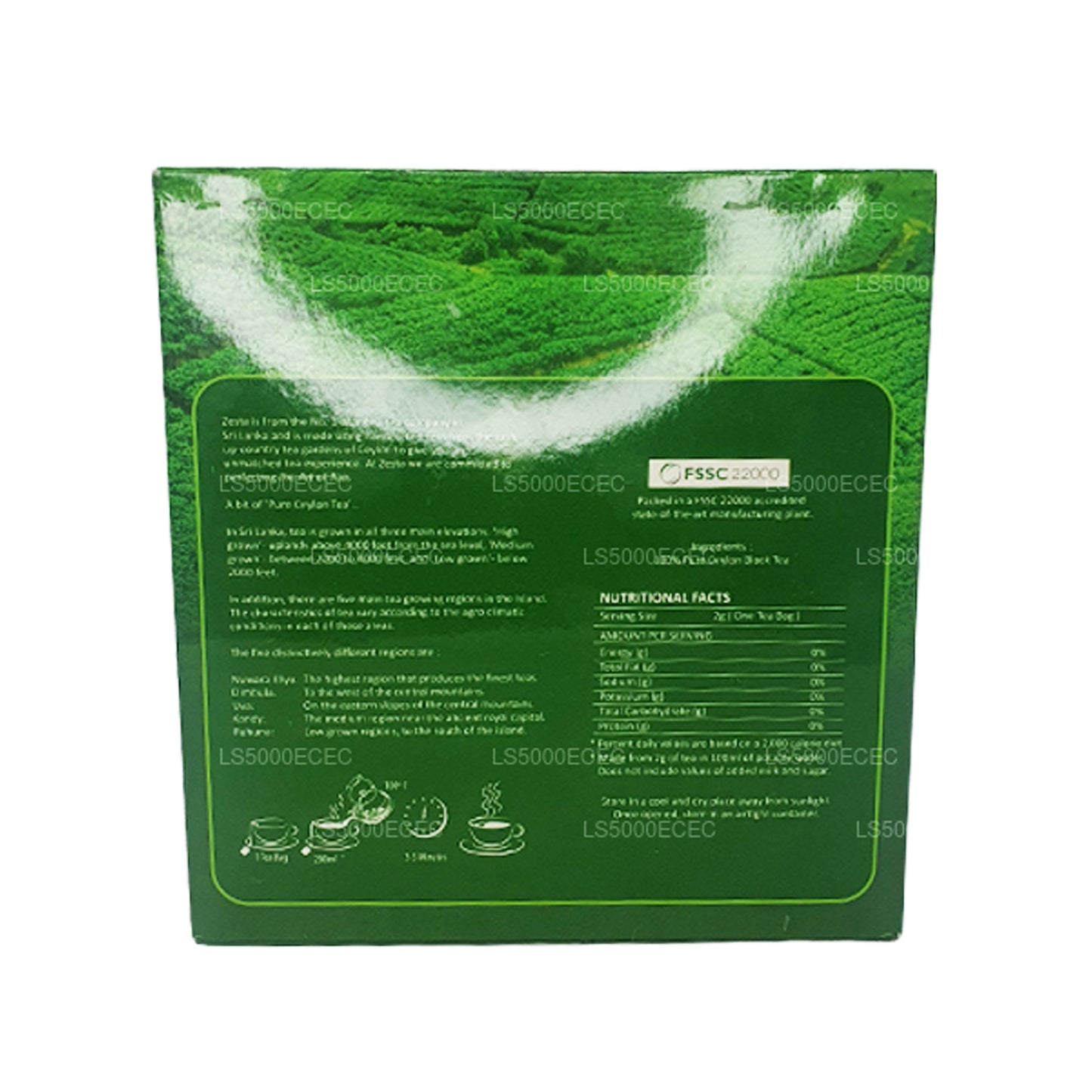 Zesta Real Ceylon Tea (200g) 100 torebek herbaty