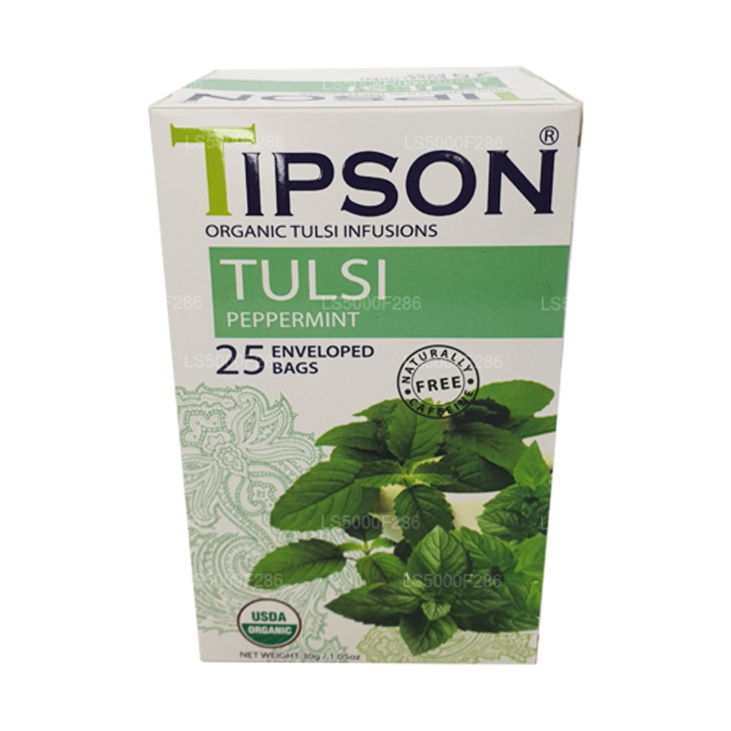 Tipson Herbata Organiczna Tulsi Z Miętą Pieprzową (30g)