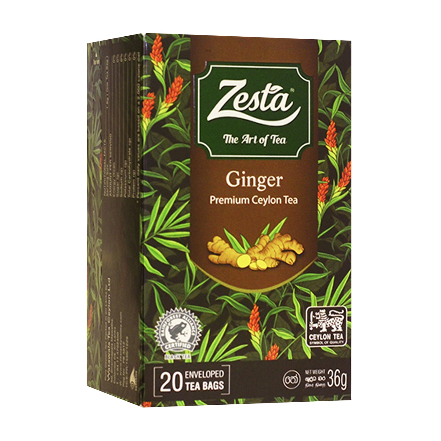 Zesta Ginger Premium Tea cejlońska (36g) 20 torebek