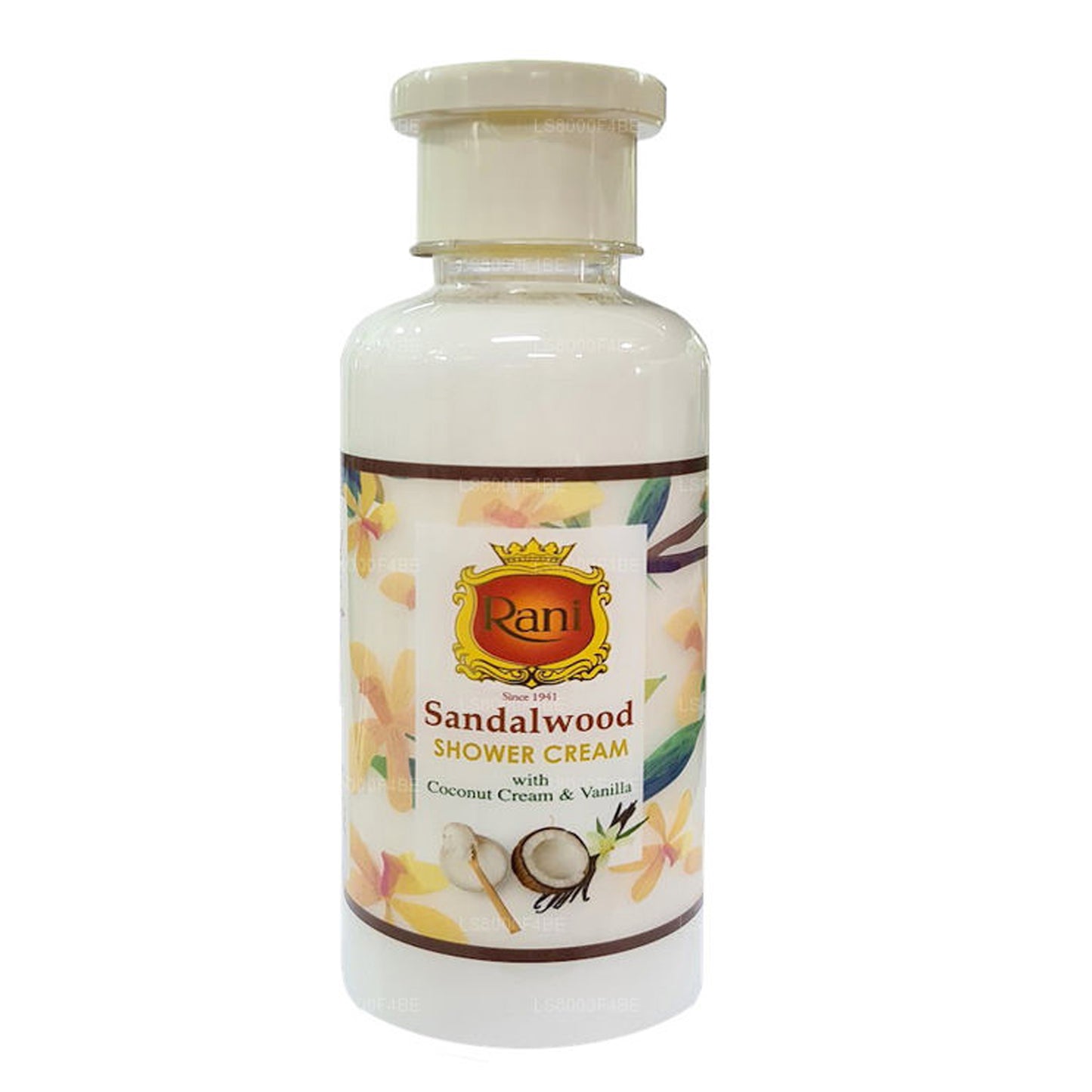 Swadeshi Rani Sandalwood Krem pod prysznic Krem pod prysznic Krem kokosowy i wanilia (250 ml)