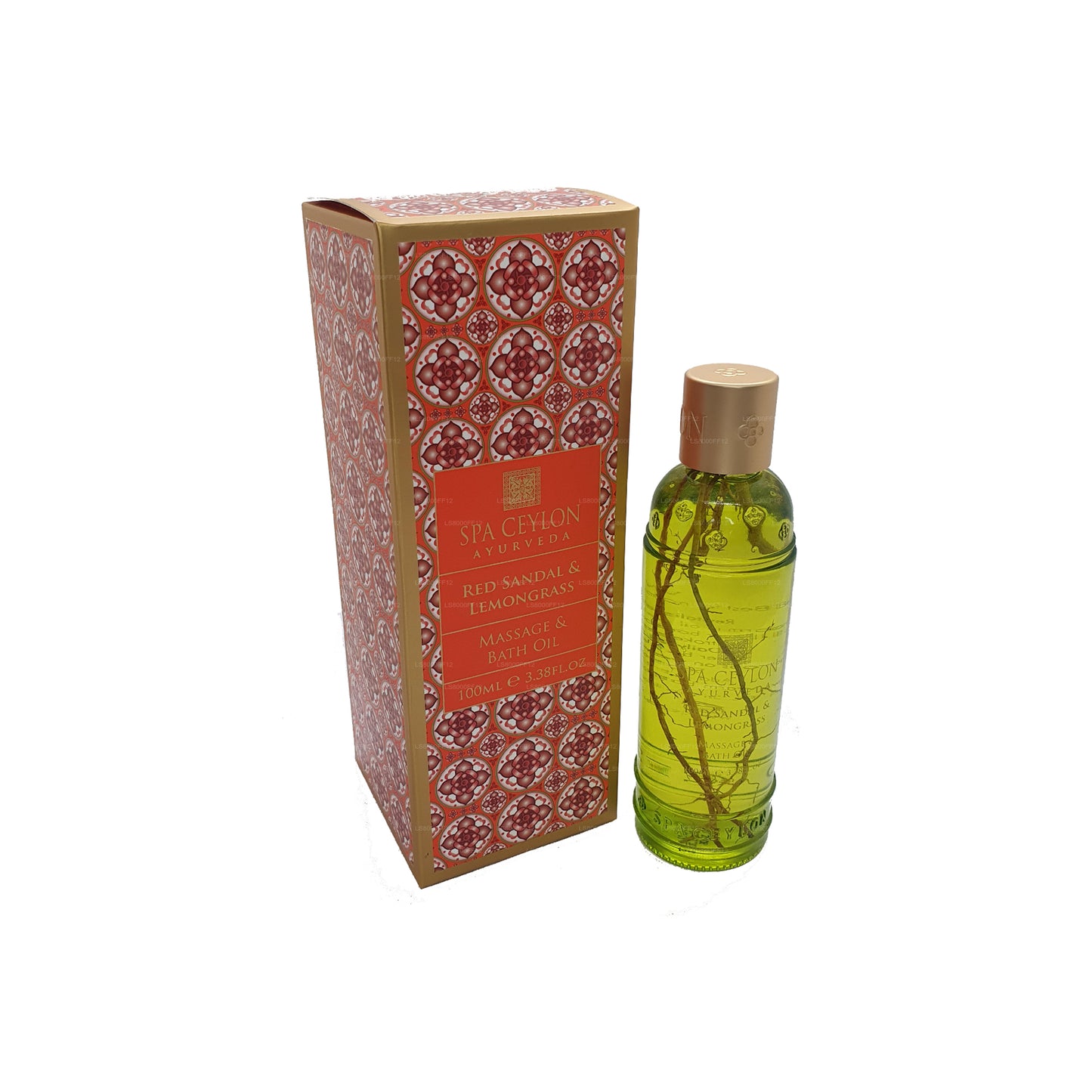 Spa Ceylon Red Sandał, Trawa cytrynowa i olejek do kąpieli (150ml)