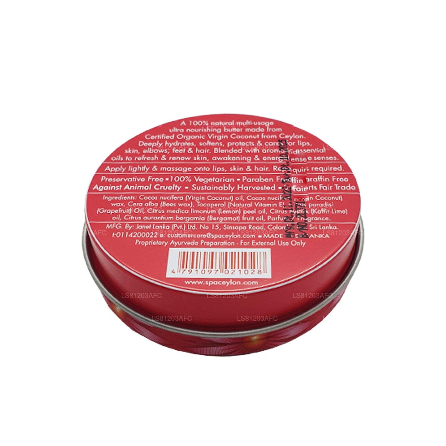 Spa Ceylon Pink Grejpfrut Virgin Coconut Naturalne Masło (25g)