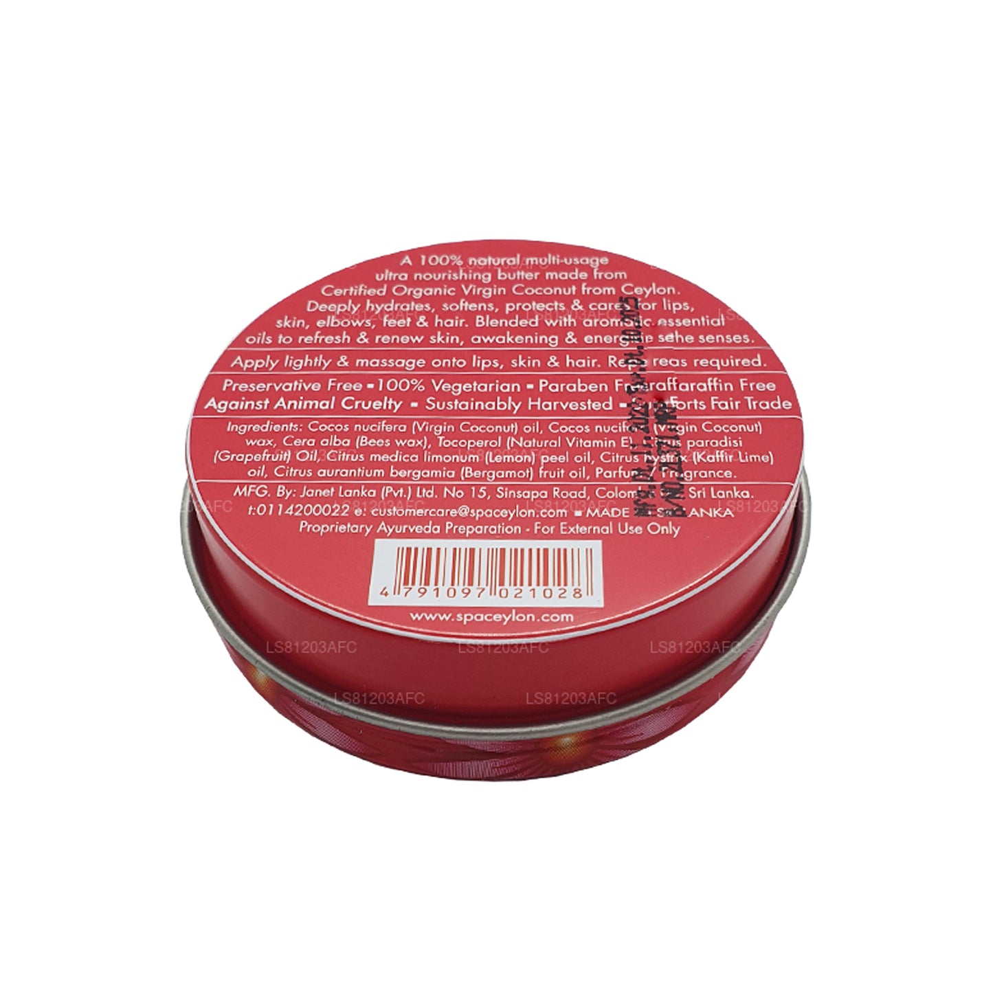 Spa Ceylon Pink Grejpfrut Virgin Coconut Naturalne Masło (25g)