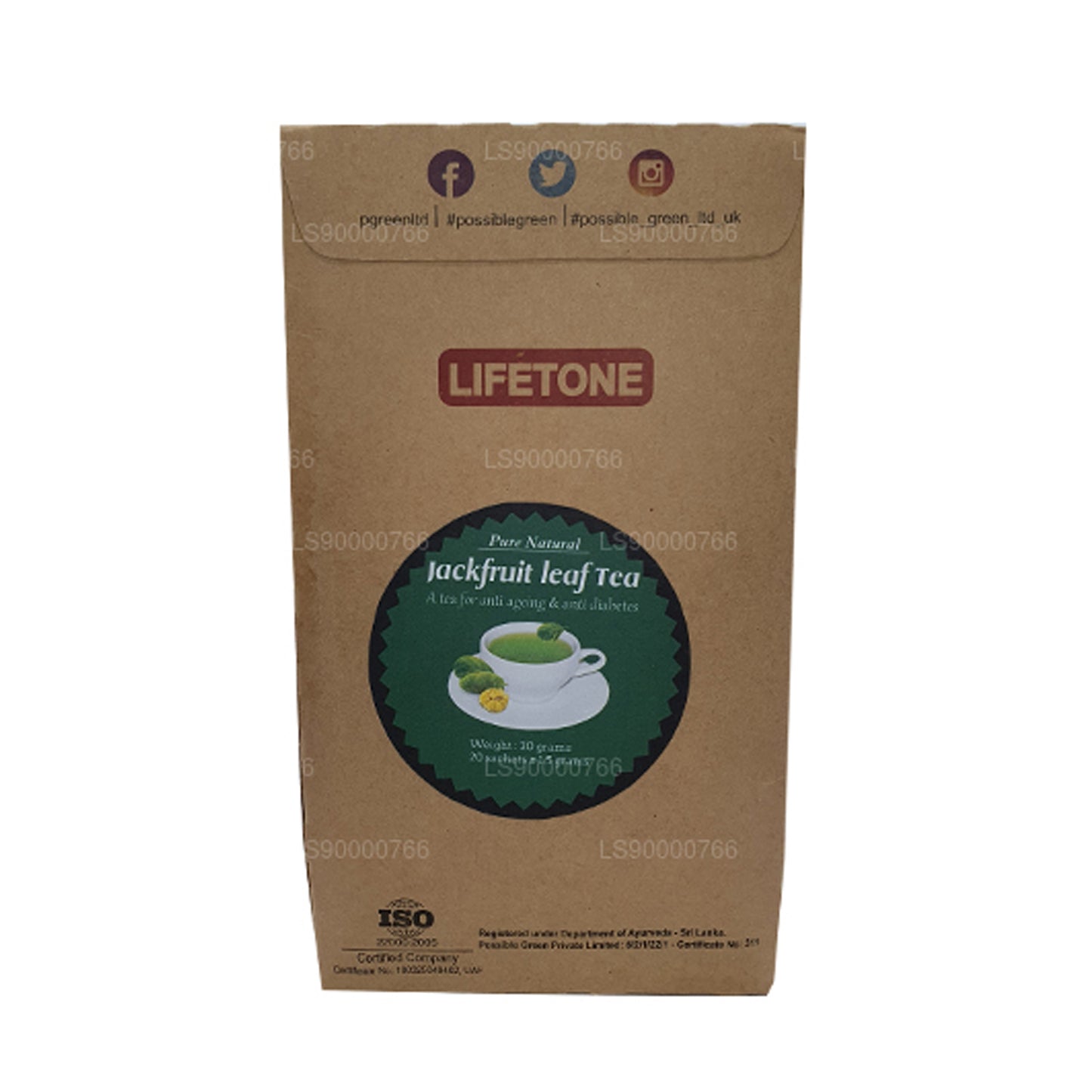 Lifetone Herbata liściasta Jackfruit (40g)