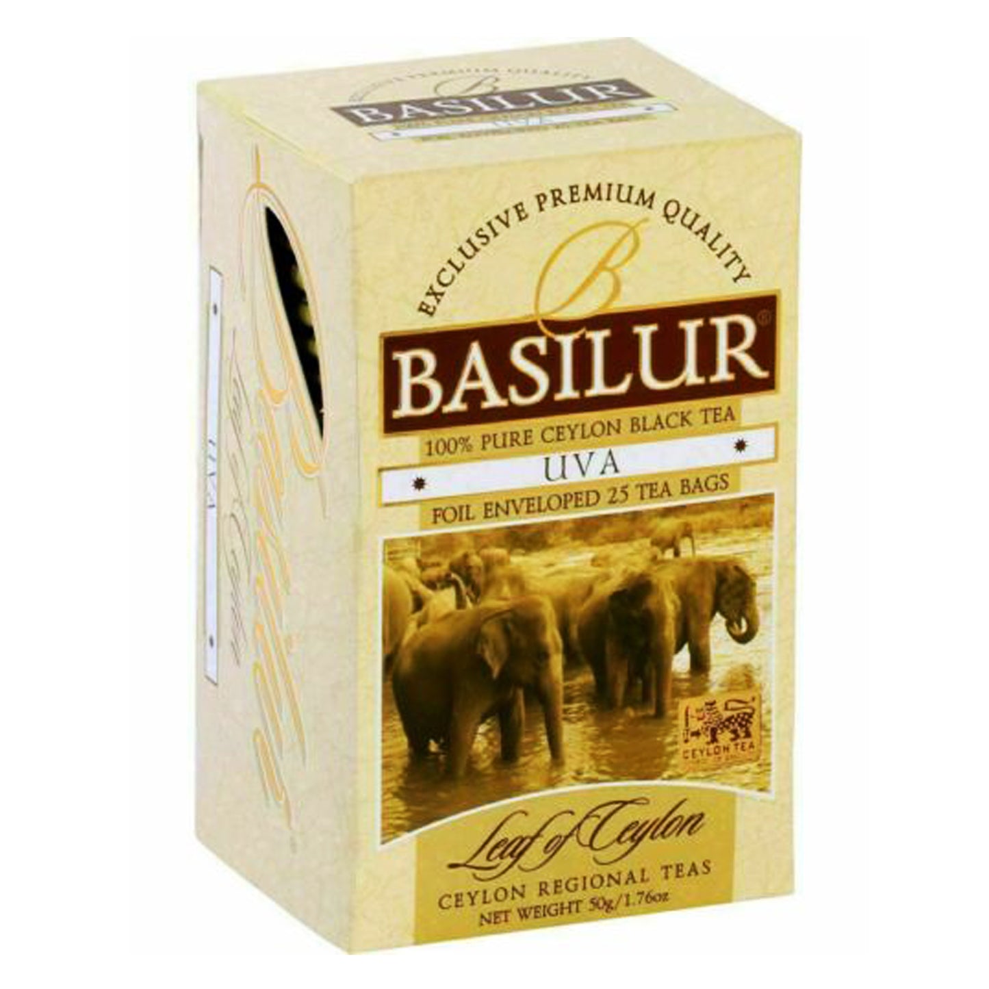 Basilur Uva Pure Ceylon Balck Tea 25 torebek herbaty (50g)