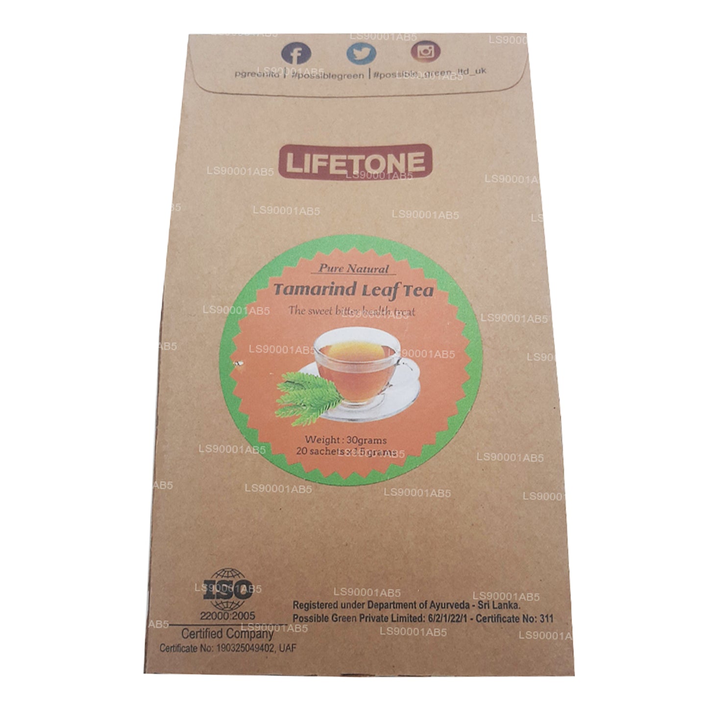 Lifetone Tamarind Herbata liściasta (40g)