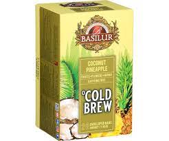 BASILUR COLD BREW- TEA BAG - FOIL ENV - COCONUT PINEAPPLE (40g)