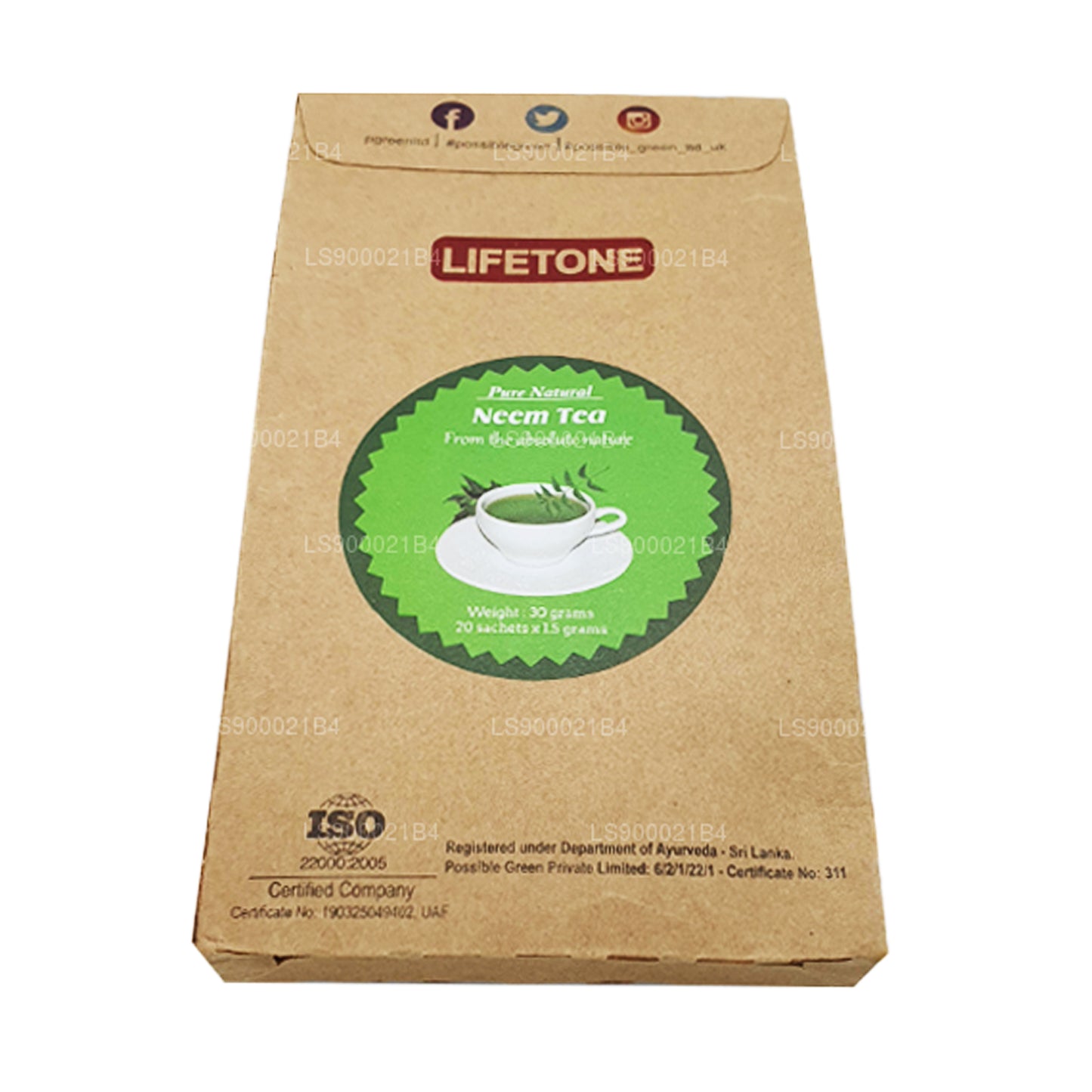 Lifetone Herbata liściasta Neem (30g)