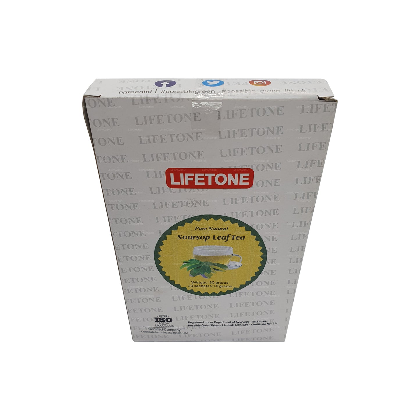 Lifetone Soursop Herbata liściasta (30g) 20 torebek