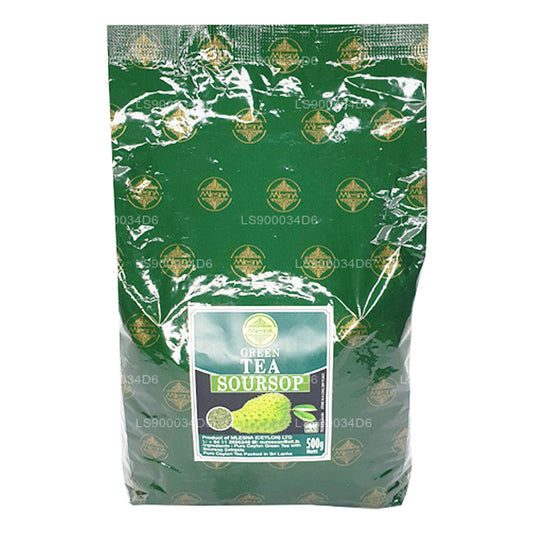 Mlesna Naturalna Soursop Ceylon Zielona Herbata o smaku naturalnym (500g)