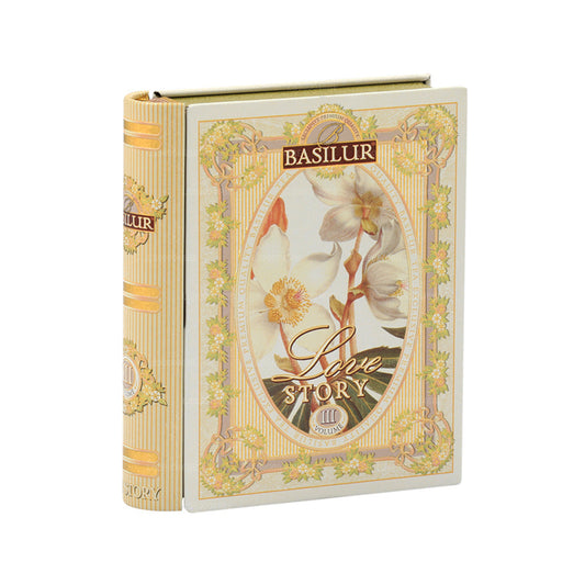 Basilur „Miniaturowa książeczka herbaciana - historia miłosna tom III” (10g) Caddy