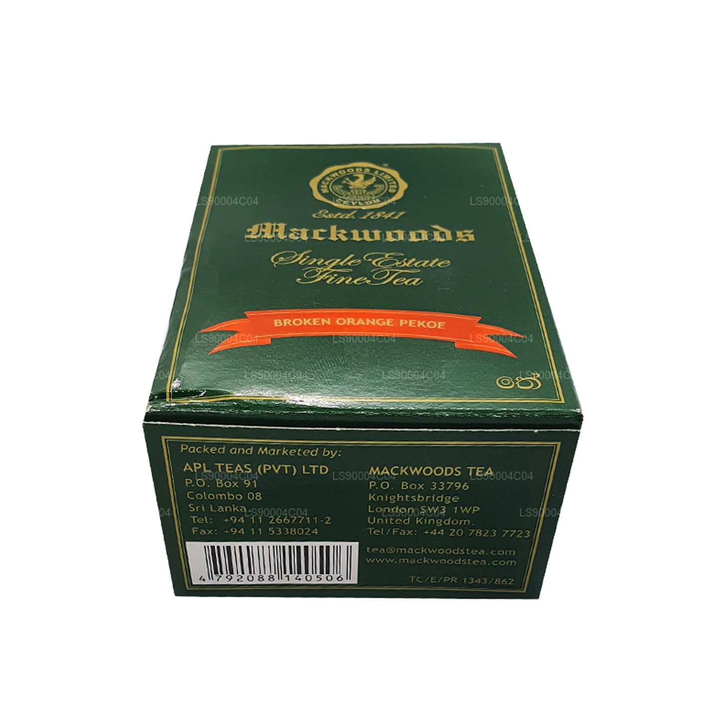 Mackwoods Single Estate Czysta herbata cejlońska (BOP) Broken Orange Pekoe (200g)