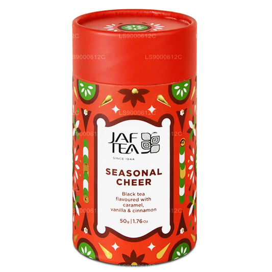 Jaf Tea Seasonal Cheer - Herbata Czarna o smaku karmelu, wanilii i cynamonu (50g)