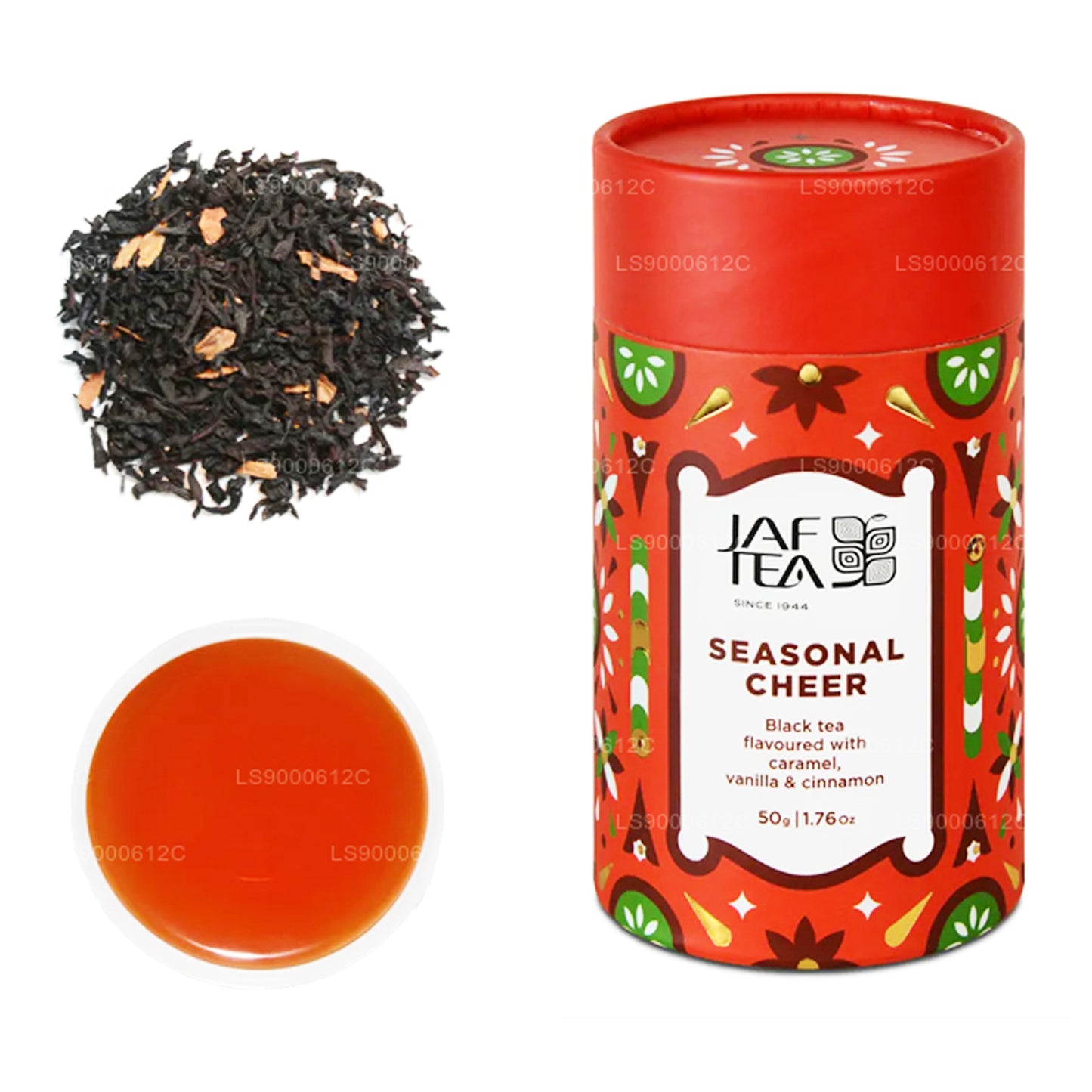 Jaf Tea Seasonal Cheer - Herbata Czarna o smaku karmelu, wanilii i cynamonu (50g)