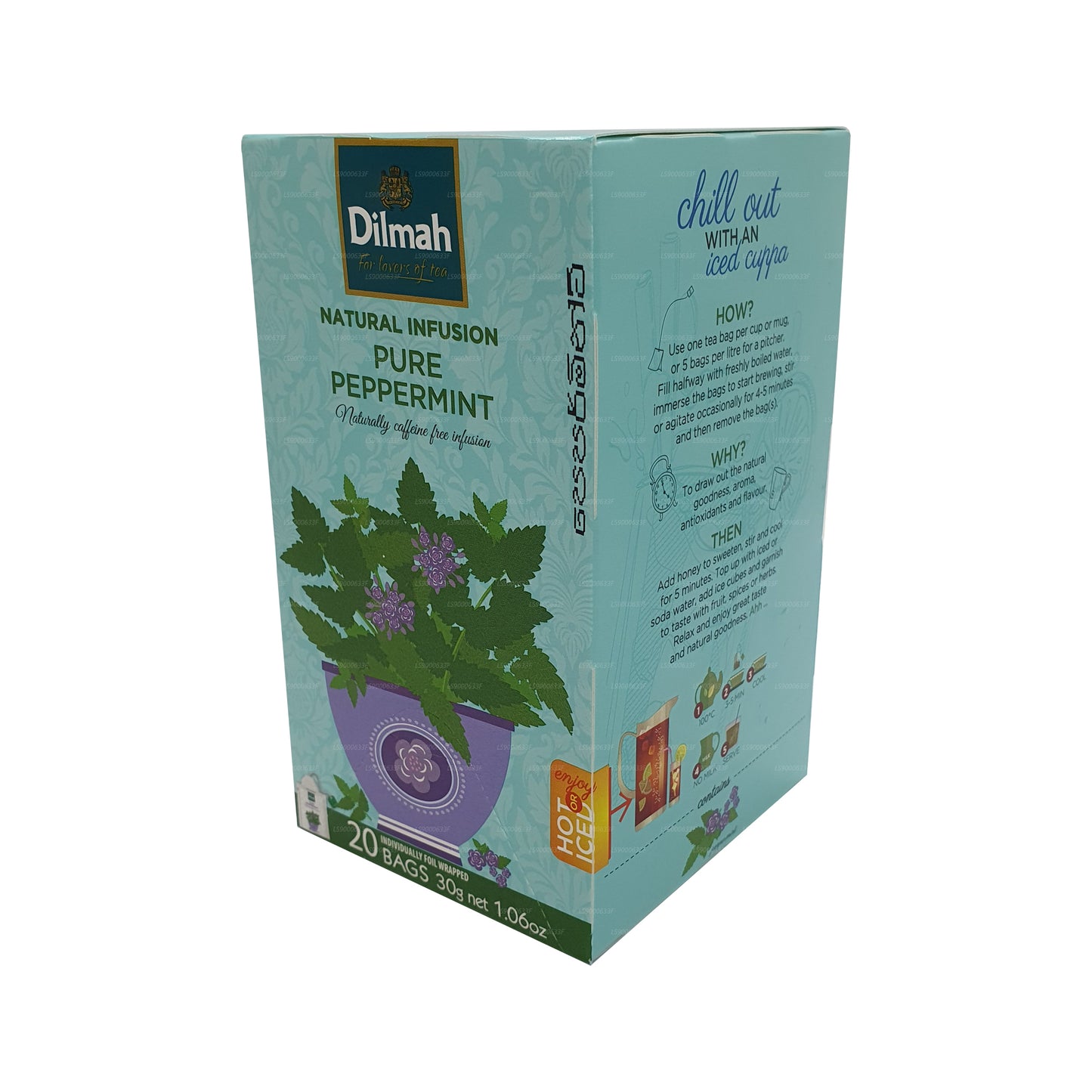 Dilmah Natural Infusion Czysta mięta pieprzowa (30g) 20 torebek herbaty