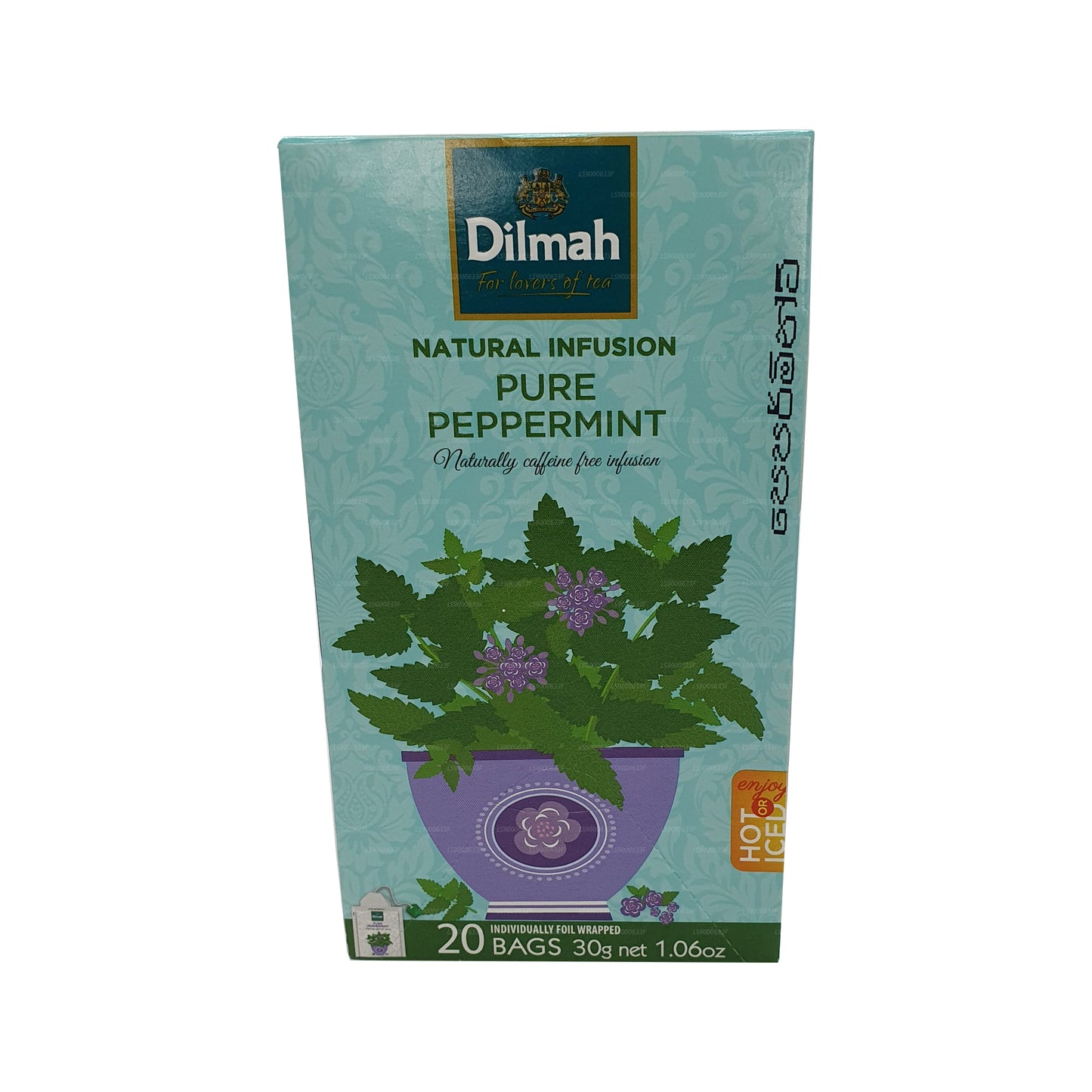 Dilmah Natural Infusion Czysta mięta pieprzowa (30g) 20 torebek herbaty