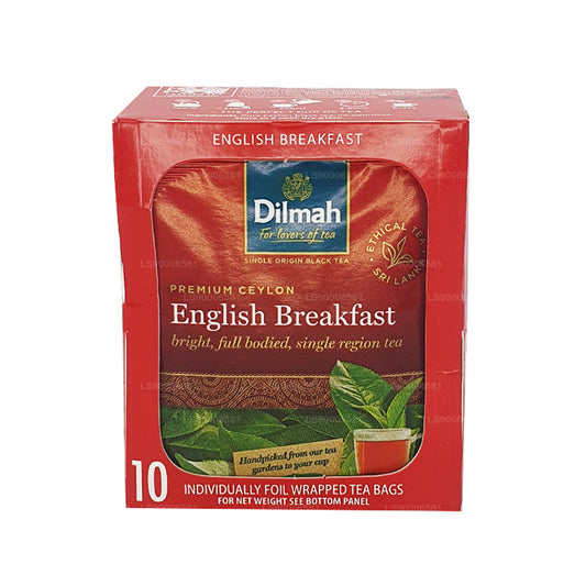 Dilmah angielska herbata śniadaniowa (20g) 10 torebek herbaty pakowane pojedynczo folią