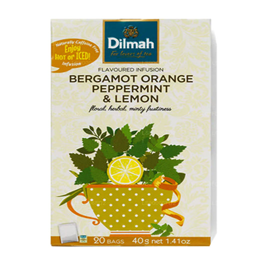 Dilmah Bergamotka Pomarańcza Mięta Pieprzowa i Cytryna Naturalny Napar (20 torebek herbaty)