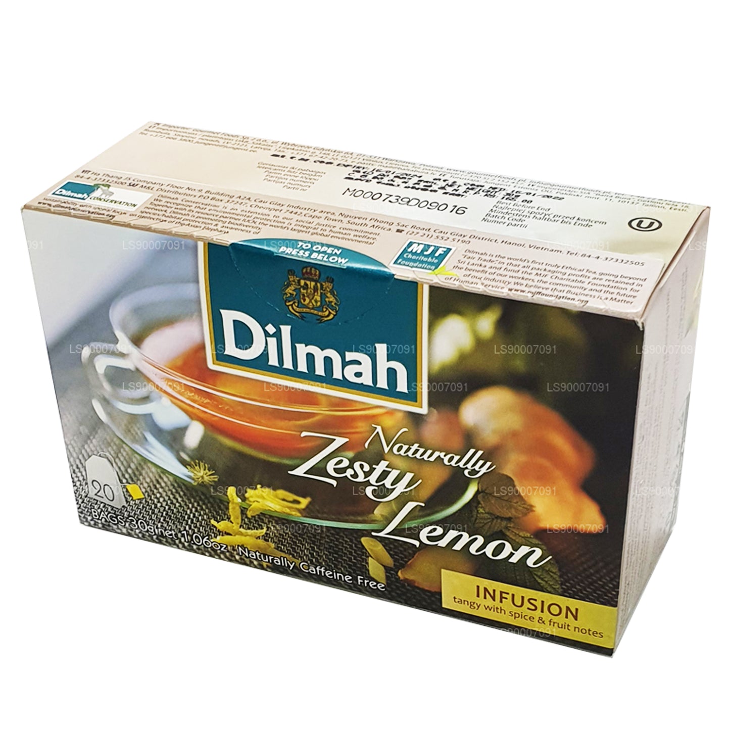 Dilmah Naturalnie Zesty Cytryna (30g) 20 torebek herbaty