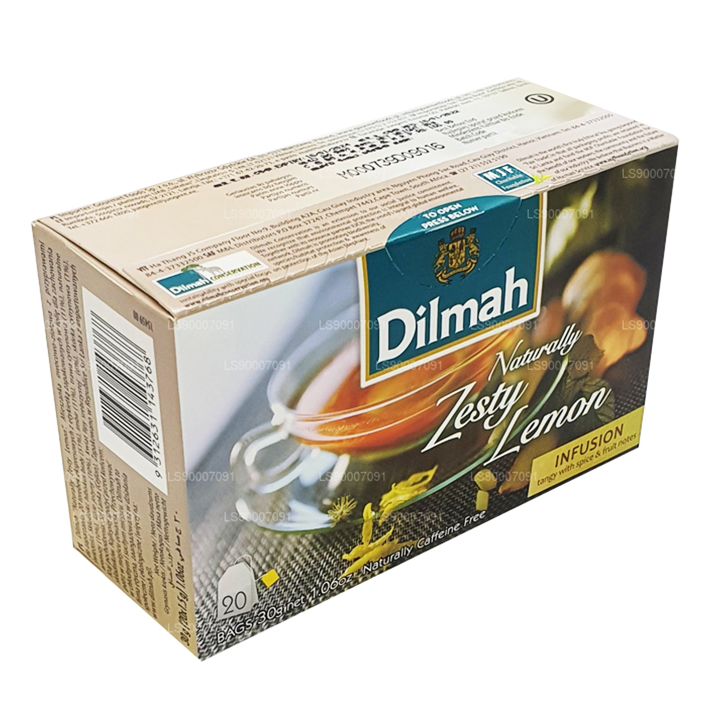 Dilmah Naturalnie Zesty Cytryna (30g) 20 torebek herbaty