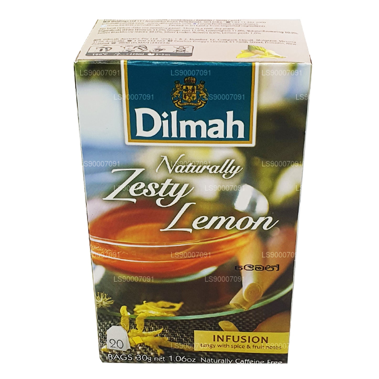 Dilmah Naturalnie Zesty Cytryna (30g) 20 torebek herbaty