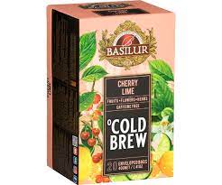 BASILUR COLD BREW- TEA BAG - FOIL ENV - CHERRY LIME (40g)