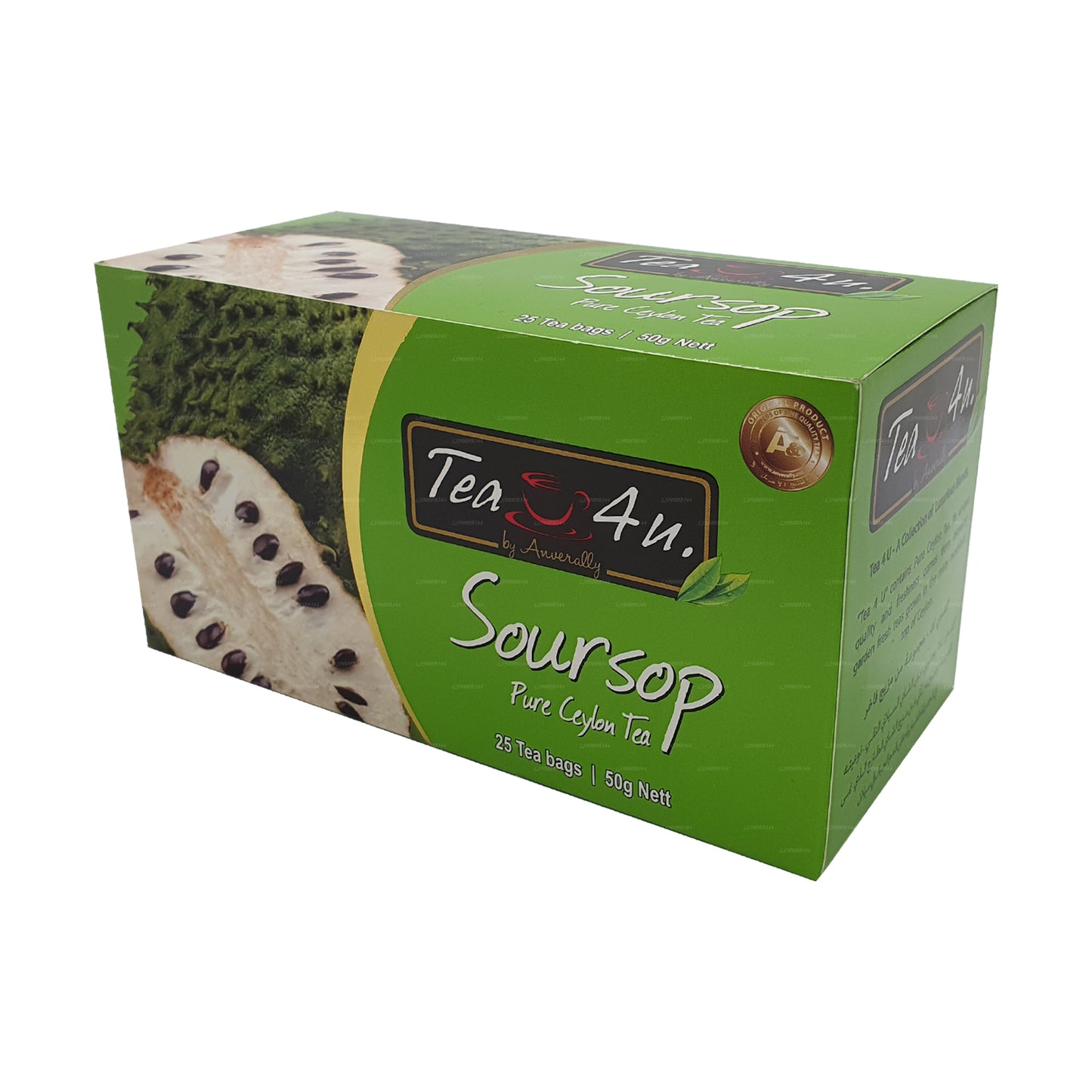 Tea4U Czarna Herbata z Soursop (50g) 25 torebek herbaty