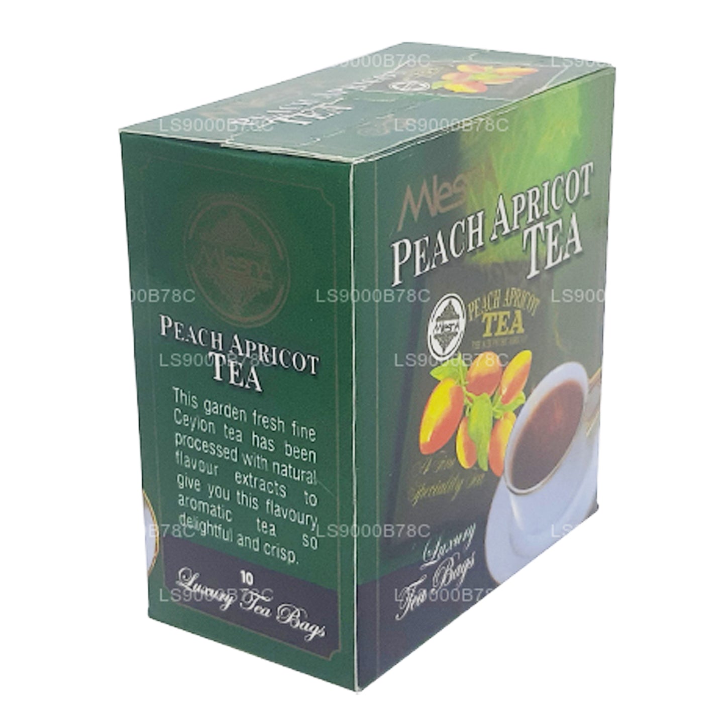 Mlesna Peach Apricot Tea (20g) 10 luksusowych torebek herbaty