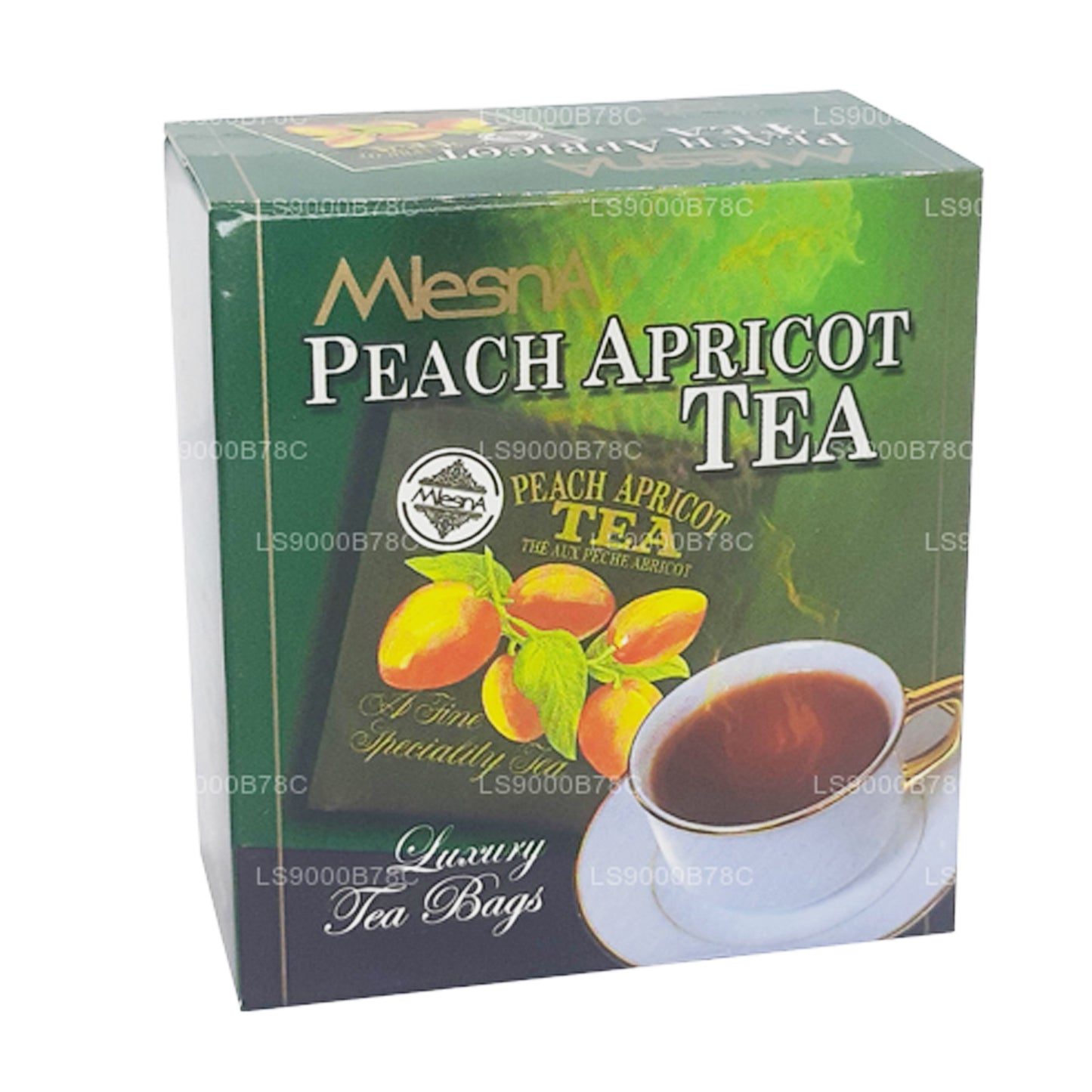 Mlesna Peach Apricot Tea (20g) 10 luksusowych torebek herbaty