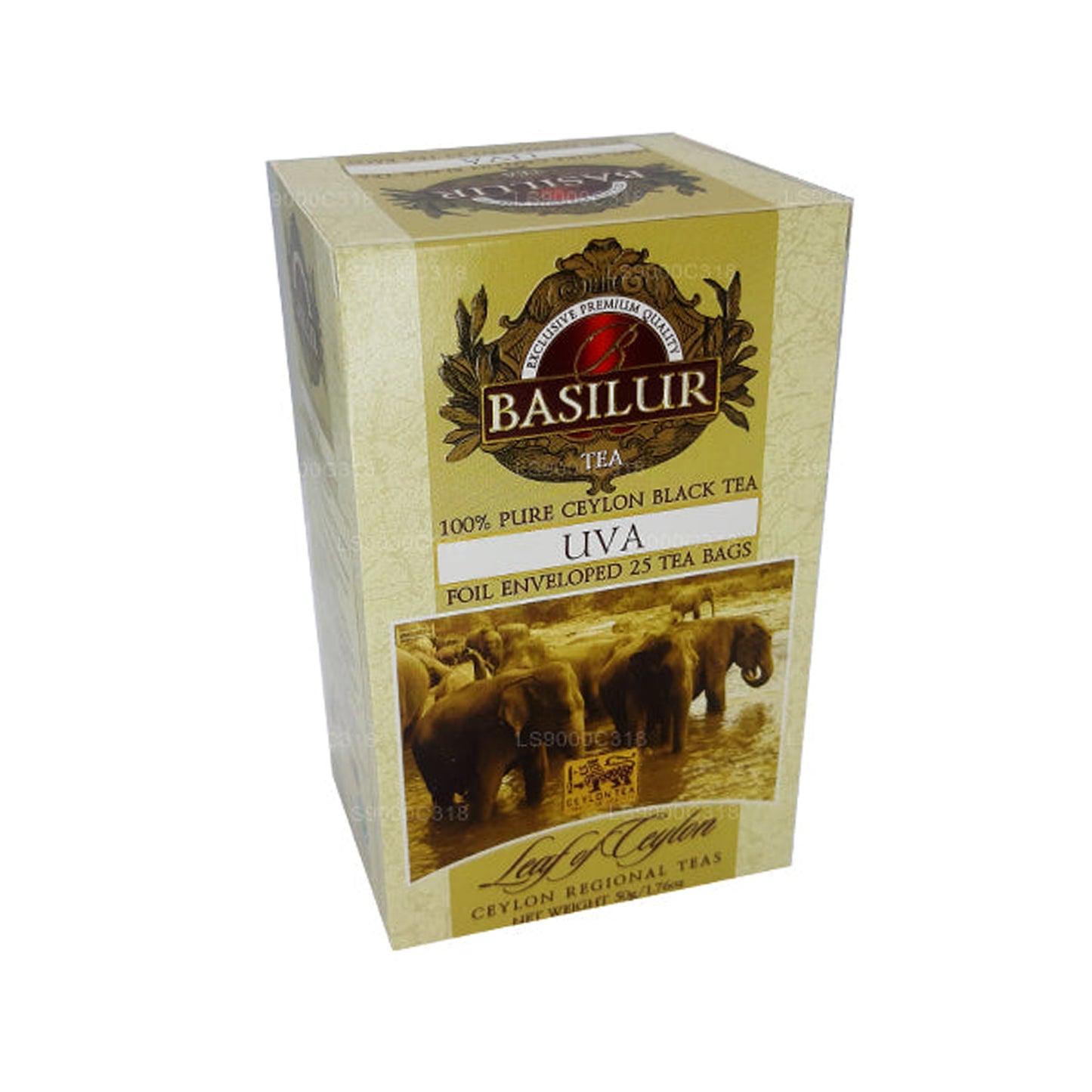 Basilur Liść Cejlonu „Uva” Czysta czarna herbata (50g)