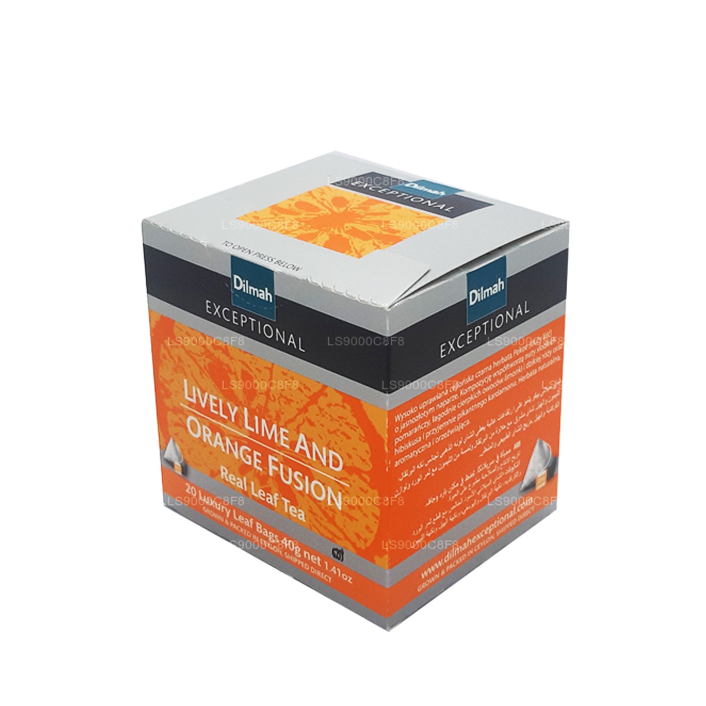 Dilmah Exceptional Lively Lively Lime and Orange Fusion Prawdziwa herbata liściasta (40g) 20 torebek