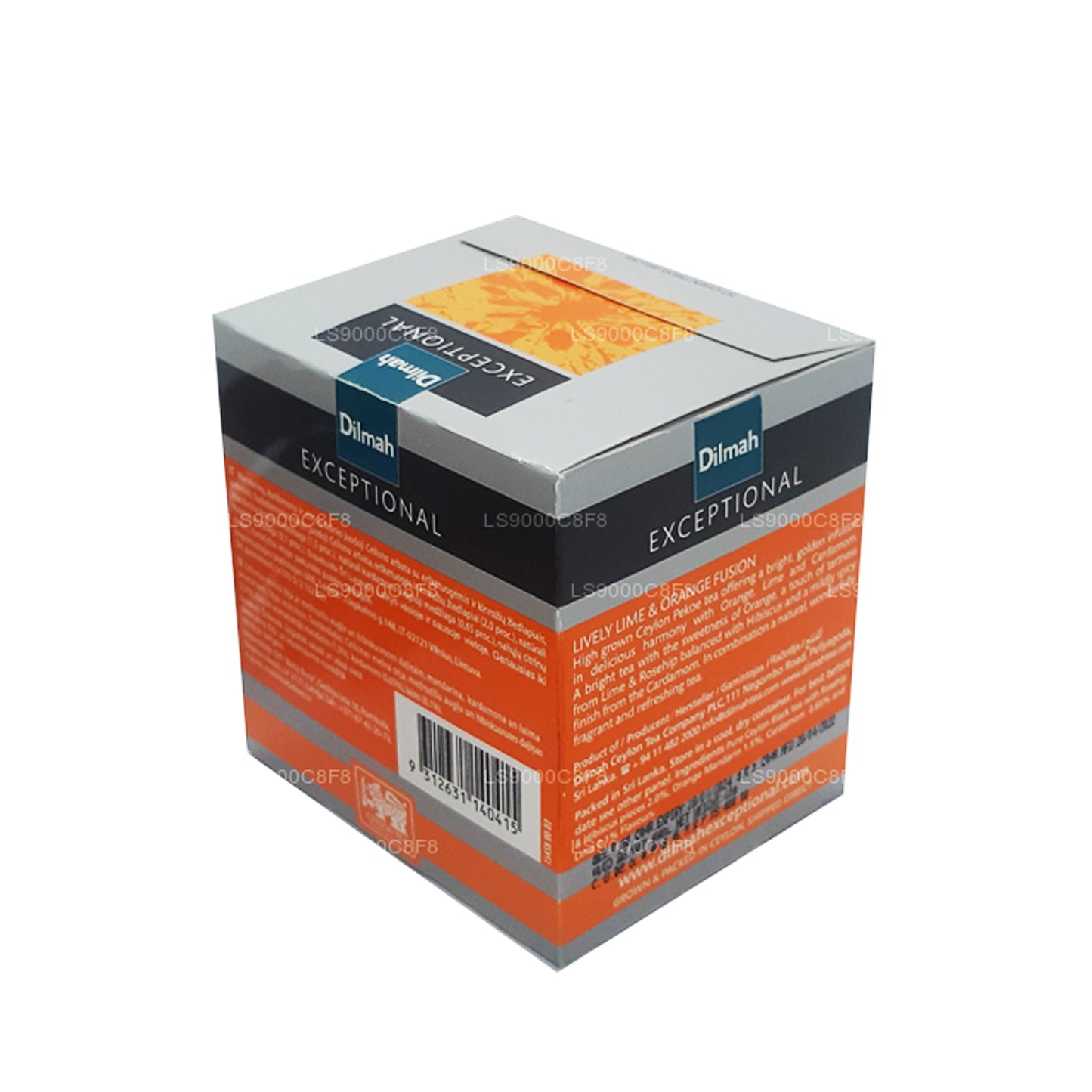 Dilmah Exceptional Lively Lively Lime and Orange Fusion Prawdziwa herbata liściasta (40g) 20 torebek