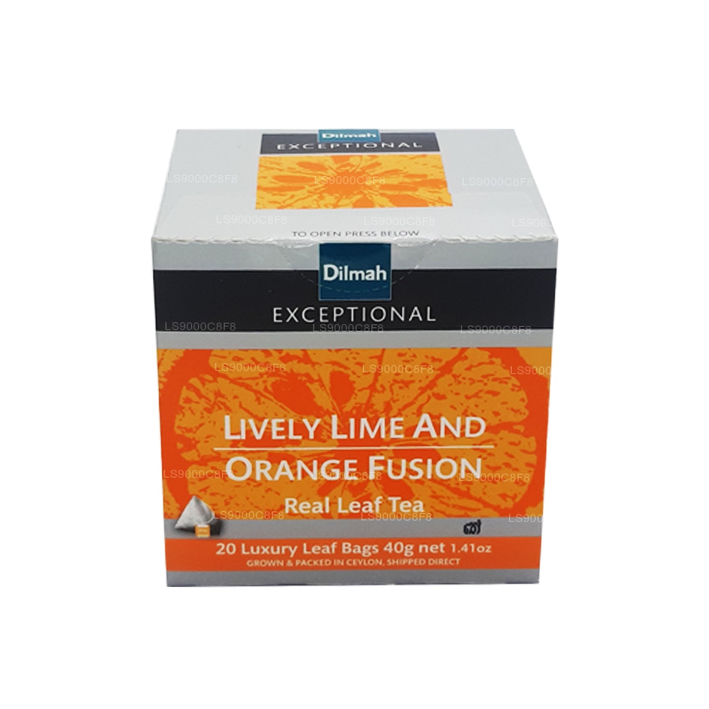 Dilmah Exceptional Lively Lively Lime and Orange Fusion Prawdziwa herbata liściasta (40g) 20 torebek