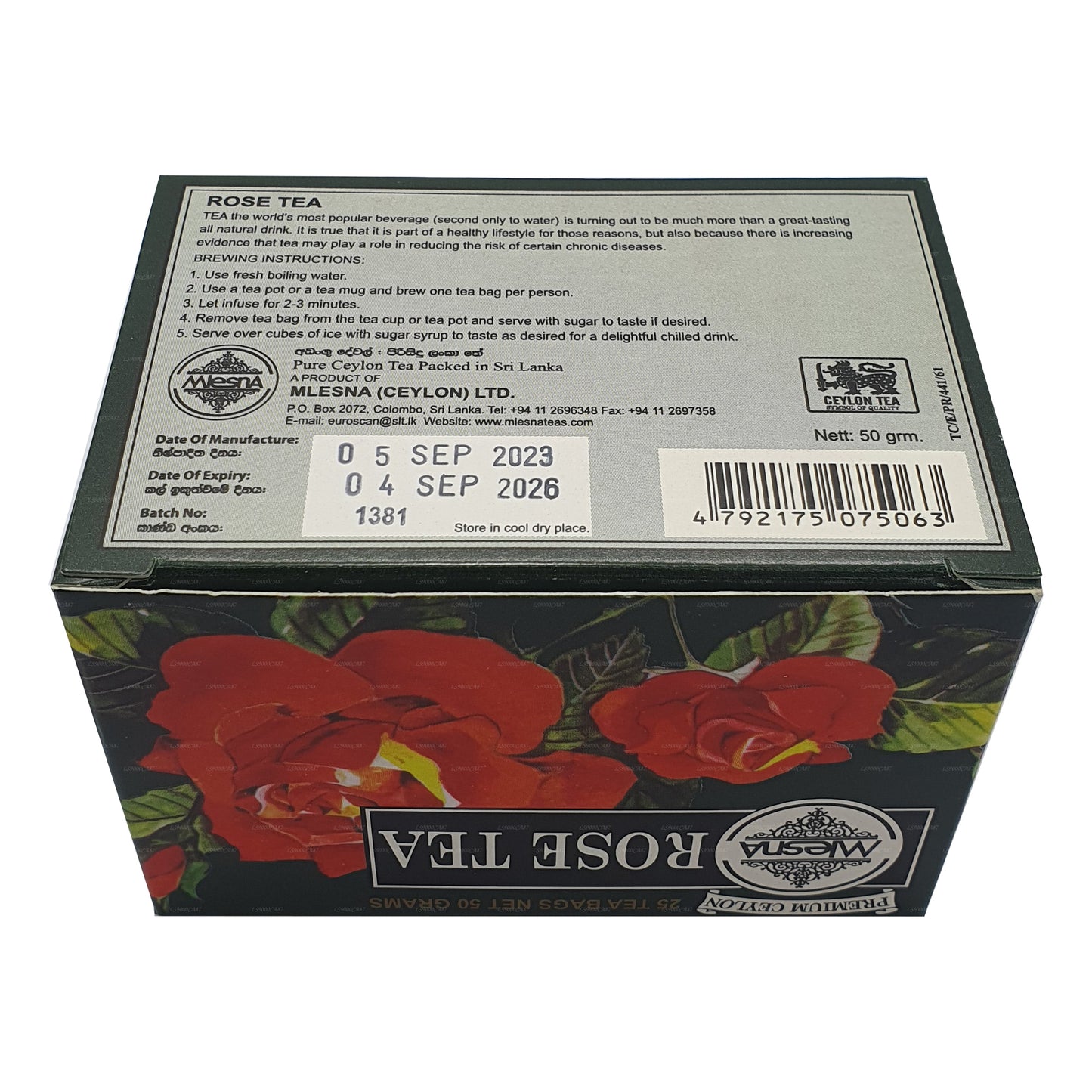 Mlesna Rose Tea (50g) 25 torebek herbaty