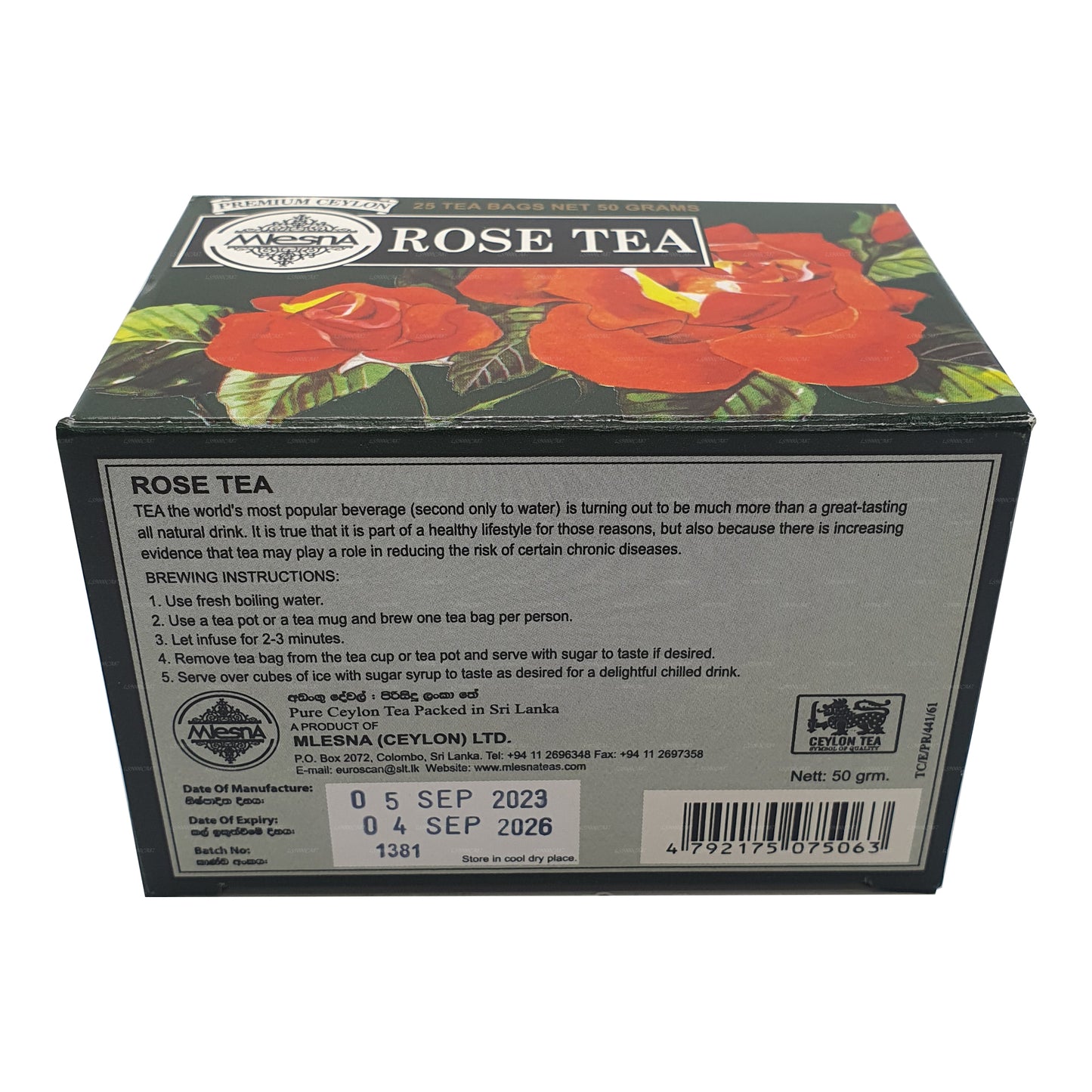 Mlesna Rose Tea (50g) 25 torebek herbaty