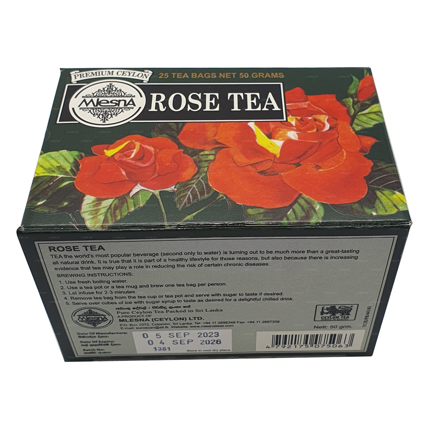 Mlesna Rose Tea (50g) 25 torebek herbaty