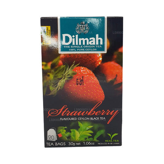 Dilmah Ceylon Herbata czarna o smaku truskawkowym (30g) 20 torebek