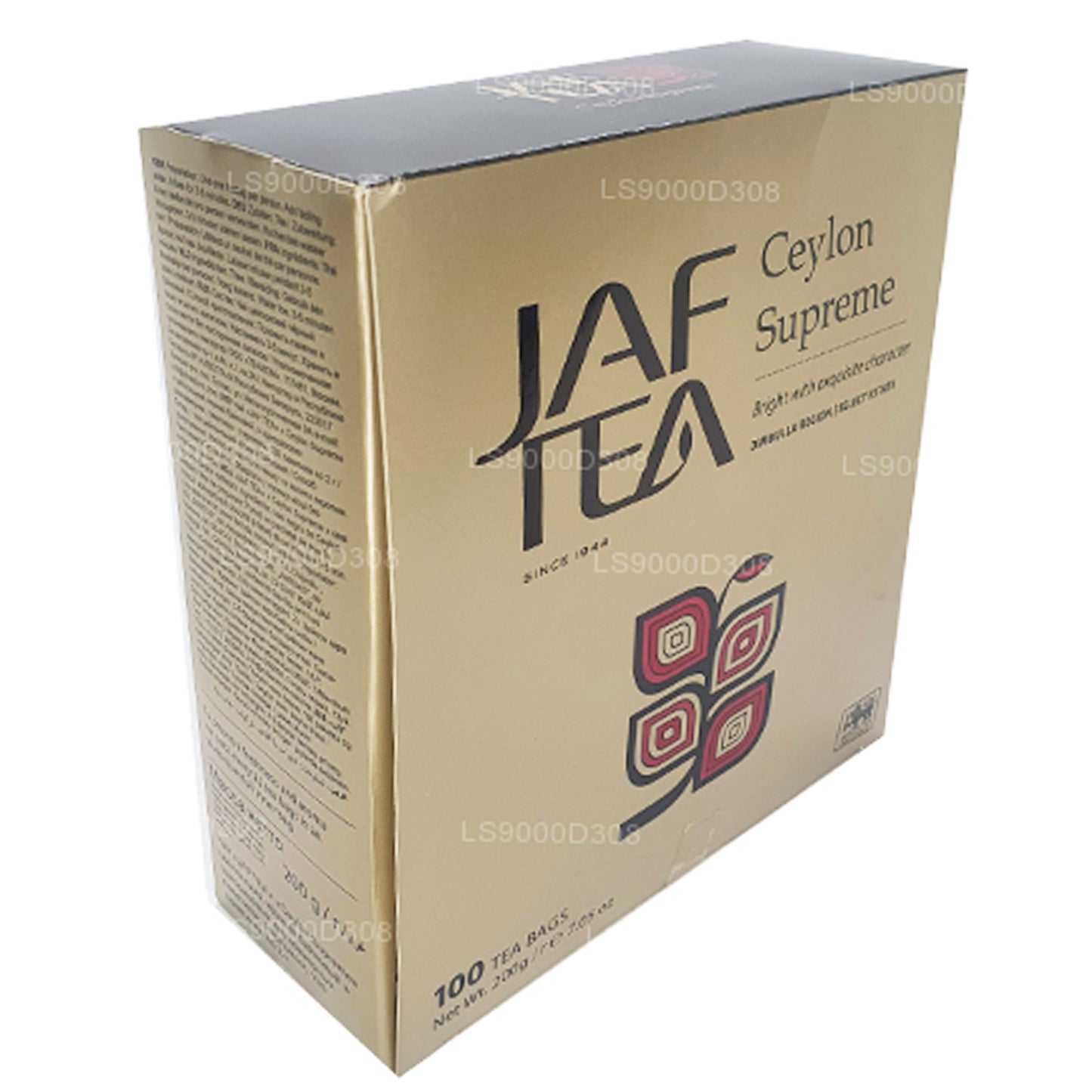 Jaf Tea Classic Gold Collection Ceylon Supreme 100 torebek herbaty String and Tag (200g)