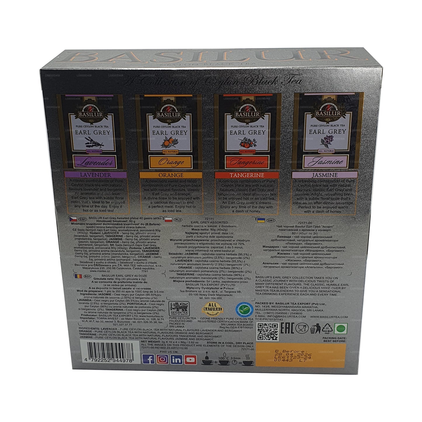 Basilur Earl Grey Kolekcja Różne (80g)