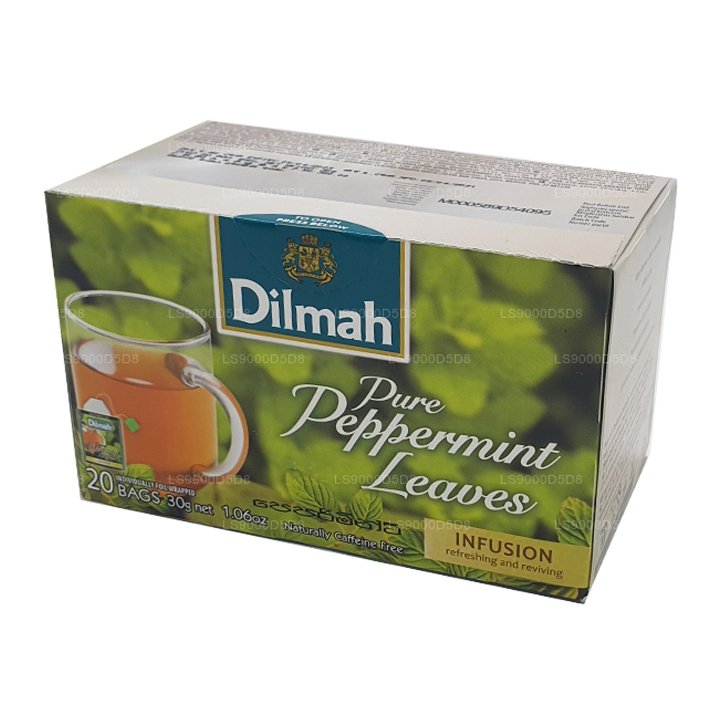 Dilmah Czyste liście mięty pieprzowej (30g) 20 torebek herbaty