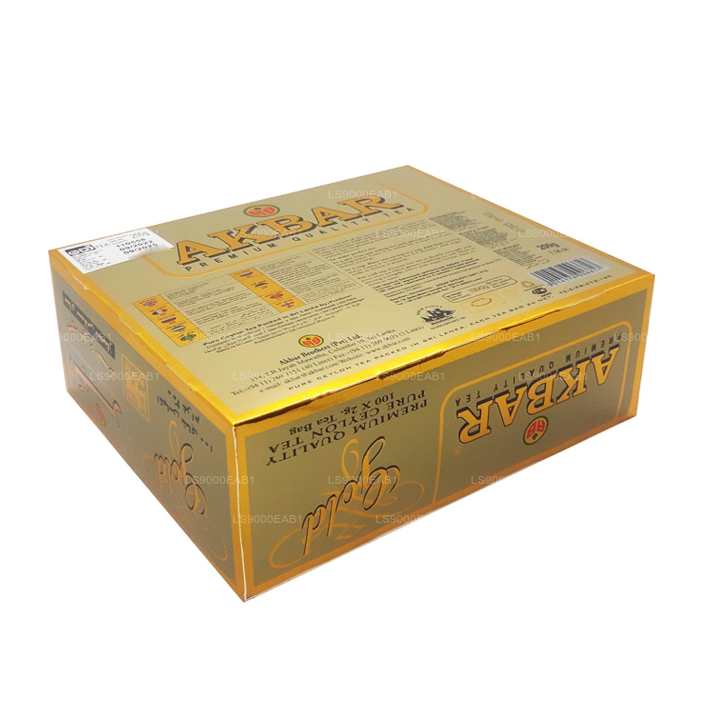 Akbar Gold Premium 100% czysta herbata cejlońska (200g) 100 torebek